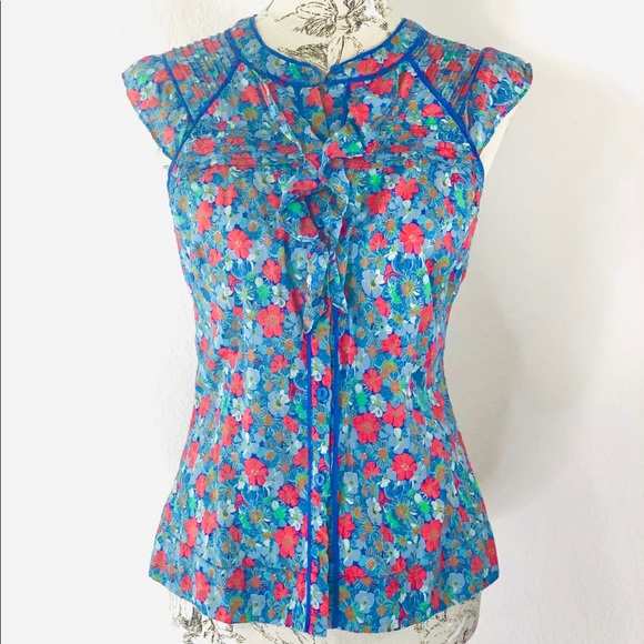 Anthropologie Tops - ⛄️Edme&Esyllte Anthropologie cap sleeve blouse